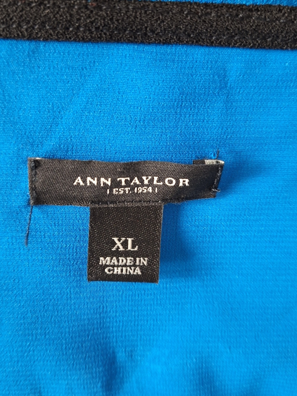Ann Taylor Blue Black Preppy Business Casual 3/4 Sleeve Striped Sweater Size XL - Picture 6 of 9
